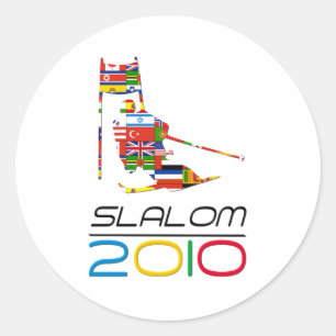 Sticker Rond 2010 : Slalom