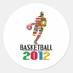 Sticker Rond 2012 : Basket-ball