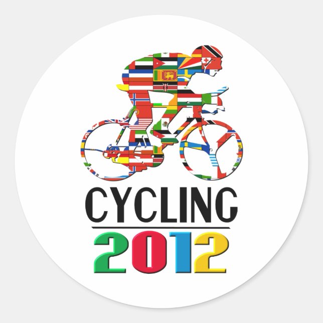 Sticker Rond 2012 : Cyclisme (Devant)