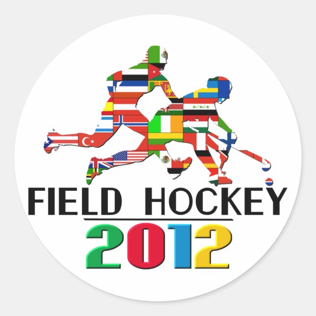 Sticker Rond 2012 : Hockey sur gazon (Devant)