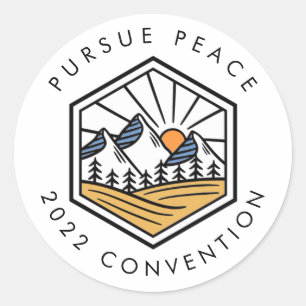 Sticker Rond 2022 JW Ministry Supply Convention - Mountain
