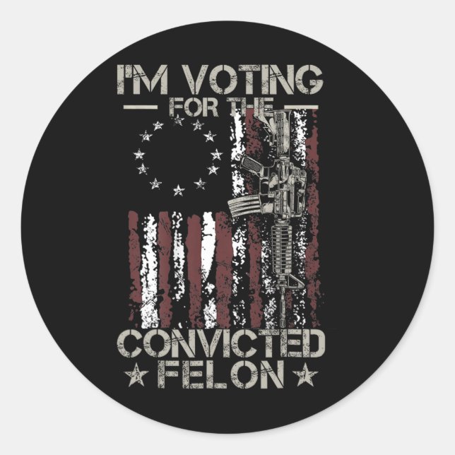 Sticker Rond 2024 Condamné Felon11 (Devant)