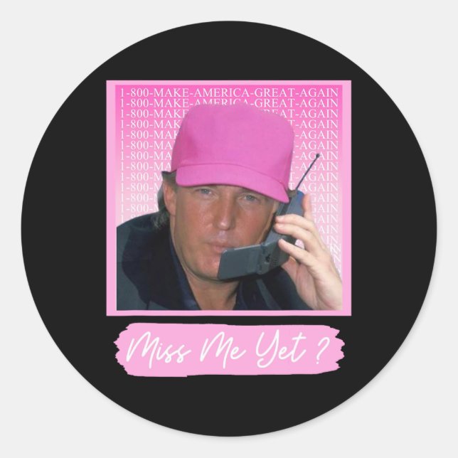 Sticker Rond 2024 Nope Trump 2024 Re Élection Président Vote (Devant)