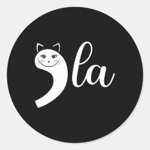 Sticker Rond 2024 Retro Cat Comma La Kamala Harris Pour Préside