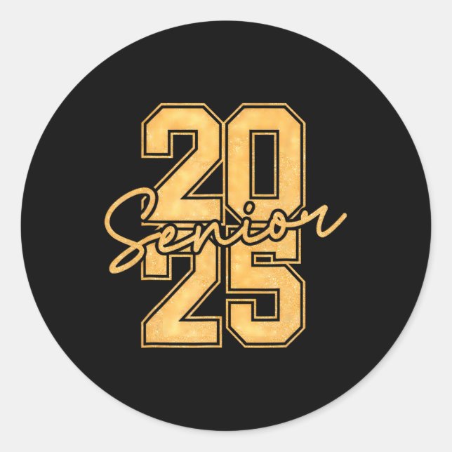 Sticker Rond 2025 Lycée Cl Lycée Diplôme Oran (Devant)