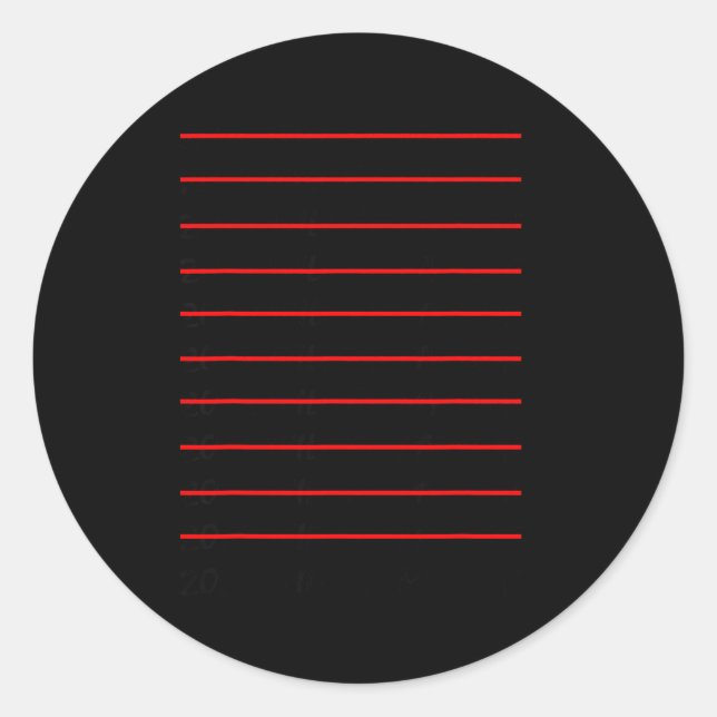 Sticker Rond 2026 Will Be My Year Funny New Years Eve Resolutio (Devant)