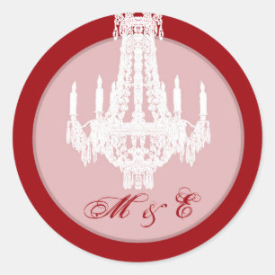 Sticker Rond 20 - 1,5 Enveloppe Chandelier en cristal de sceau 