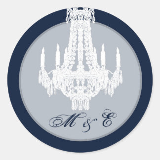Sticker Rond 20 - 1,5 Enveloppe Chandelier en cristal de sceau