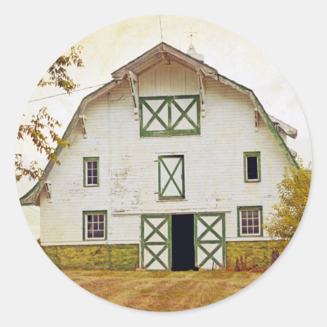 Sticker Rond 20 - 1,5 Enveloppe Sceau Coucher de soleil Pays de (Devant)