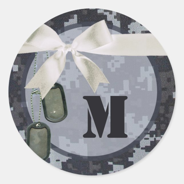 Sticker Rond 20 - 1,5 Enveloppe Sceau Marine IMPRIMER NUMÉRIQUE (Devant)