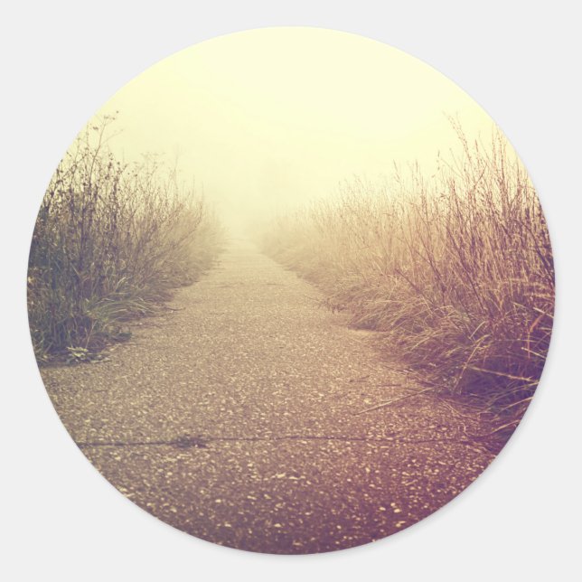 Sticker Rond 20 - 1,5 Enveloppe Sceau Sunrise Pathway Walkway P (Devant)