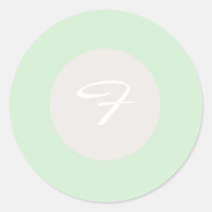 Sticker Rond 20 - 1,5 Enveloppe Sceau vert et orchidée