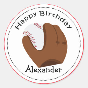 Sticker Rond 20 Cupcake Toppers Glove