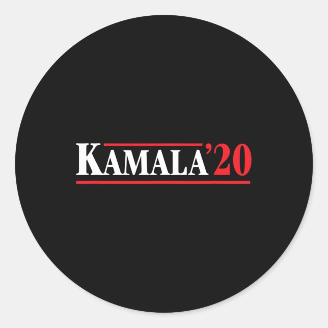 Sticker Rond 20 Kamala Harris 2020 (Devant)