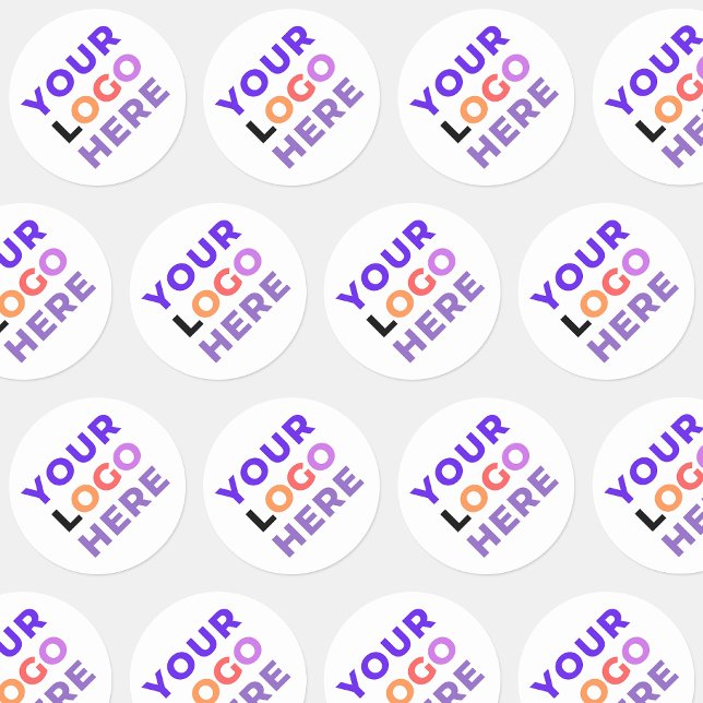 Sticker Rond 20 Logo d'entreprise personnalisé | Marqué (simple promotional stickers
)