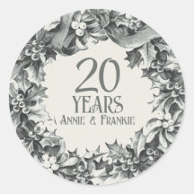 20e anniversaire de mariage vintage antique élégan