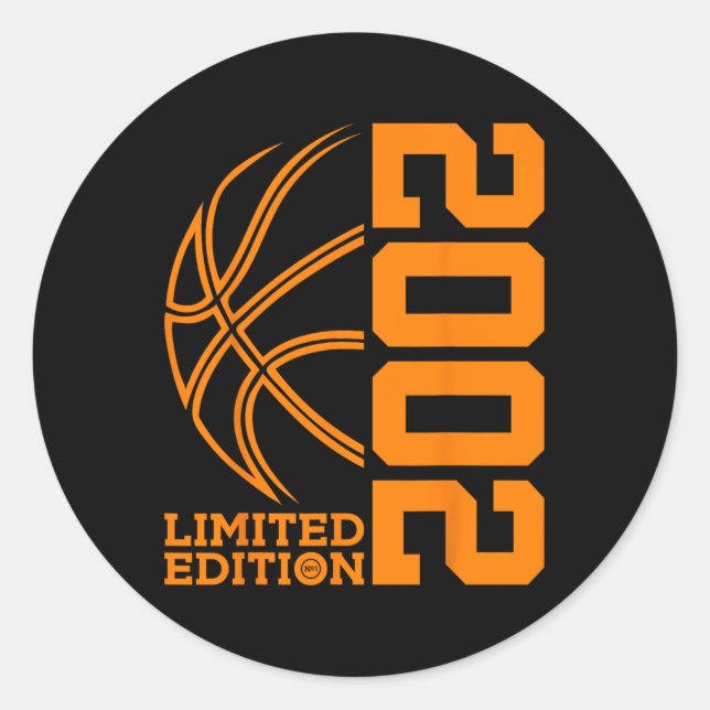 STICKER ROND 21E ANNIVERSAIRE BASKETBALL LIMITED EDITION 2002 (Devant)