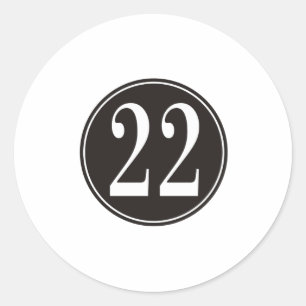 Sticker Rond #22 Cercle noir (devant)