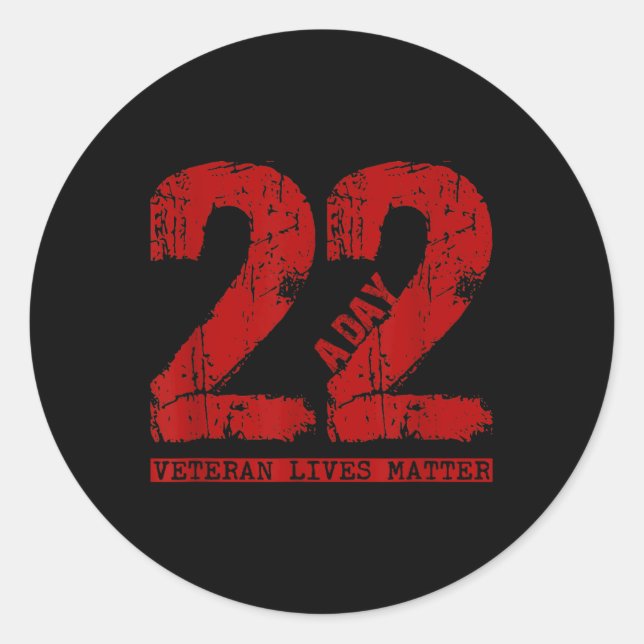 Sticker Rond 22 Chemise Vétérinaire par jour - 22 Suicide Vétér (Devant)