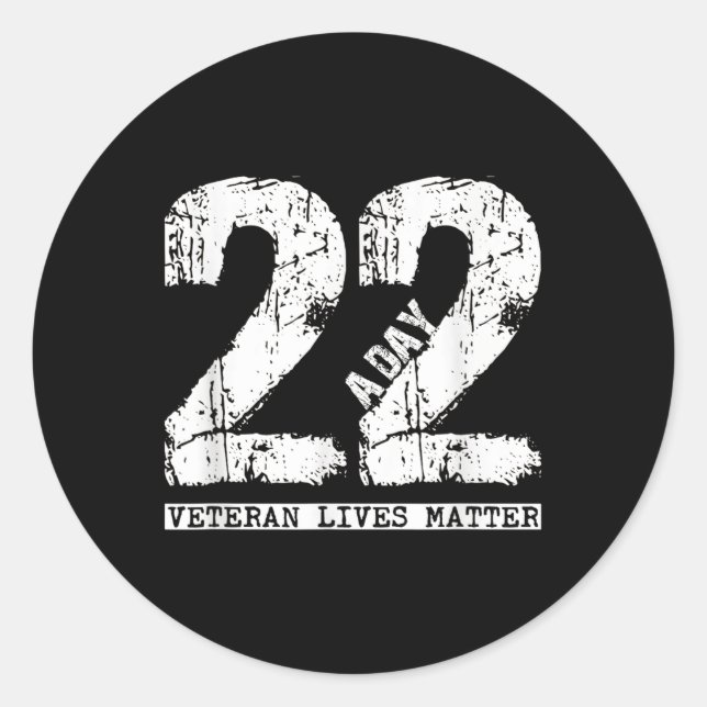 Sticker Rond 22 Chemise Vétérinaire par jour - 22 Suicide Vétér (Devant)