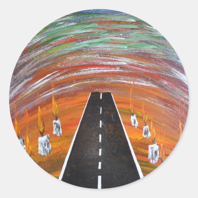 Sticker Rond   23/ Route de souffrance (Devant)
