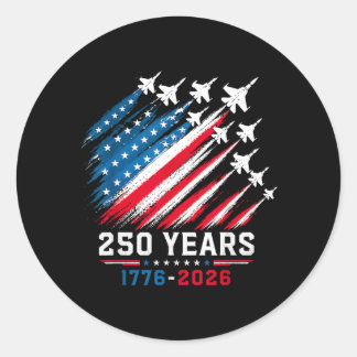 Sticker Rond 250e anniversaire Usa Patriotique 250 Ans