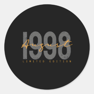 Sticker Rond 25 Août 1998 25E Décoration