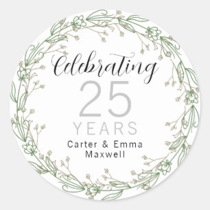 Sticker Rond 25e anniversaire