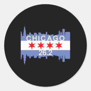 Sticker Rond 262 Mile Marathon Runner Chicago Running