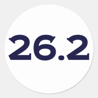 Sticker Rond 26.2 Marathon