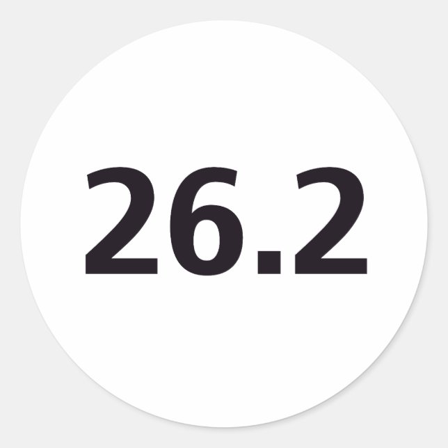 Sticker Rond 26,2 ronde (Devant)