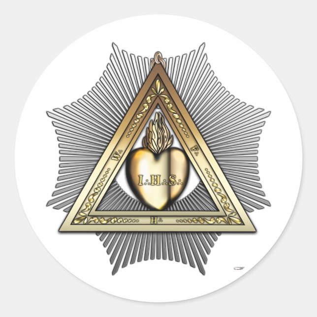 Sticker Rond 26e degré : Ami et Frère Éternel (Devant)