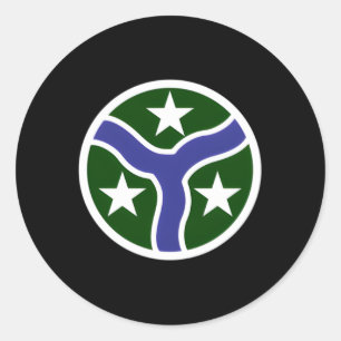 Sticker Rond 278E Patch De Régit De Cavalerie Blindée 278E Acr