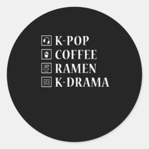 Sticker Rond 27.KPop Anime Design pour un ventilateur KPop et A