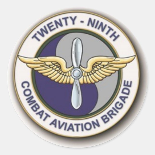 Sticker Rond 29E Brigade d'aviation de combat (Devant)