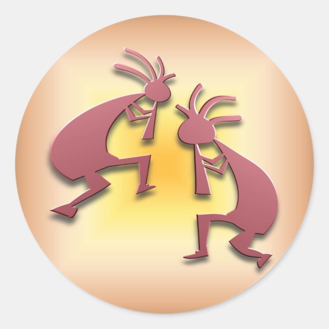 Sticker Rond 2 Kokopelli #77 (Devant)