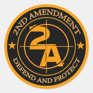 Sticker Rond 2e amendement 3