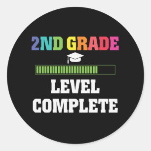 Sticker Rond 2e année Enfants complets Retour à l'école Game