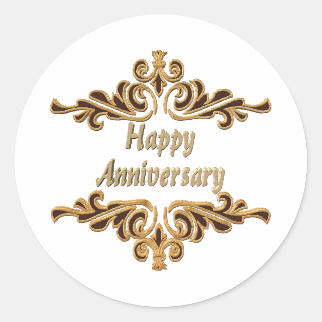 Sticker Rond 2e anniversaire (Devant)