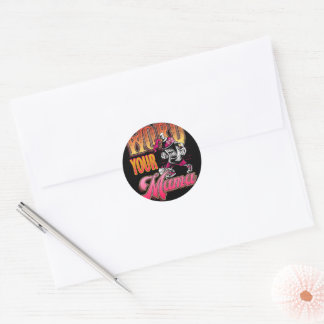 Sticker Rond 2e anniversaire Hip hop Thème Deux tenues de fin d