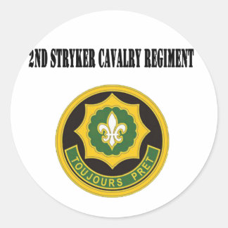 Sticker Rond 2e régiment de cavalerie Stryker