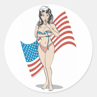 Sticker Rond 2ème guerre mondiale militaires patriotiques pince