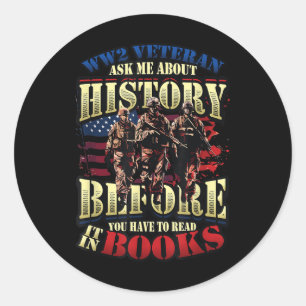 Sticker Rond 2ème guerre mondiale Vétérinaire Me Demander À Pro