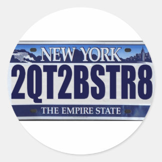 Sticker Rond 2QT2BSTR8 : New York
