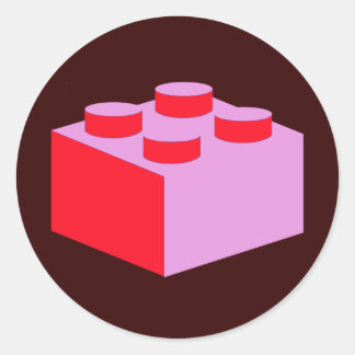 Sticker Rond 2x2 brique par Personnaliser Mon minifig