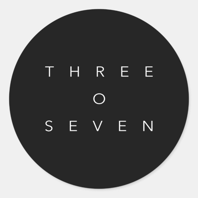 Sticker Rond 307 Indicatif régional Wyoming (Devant)