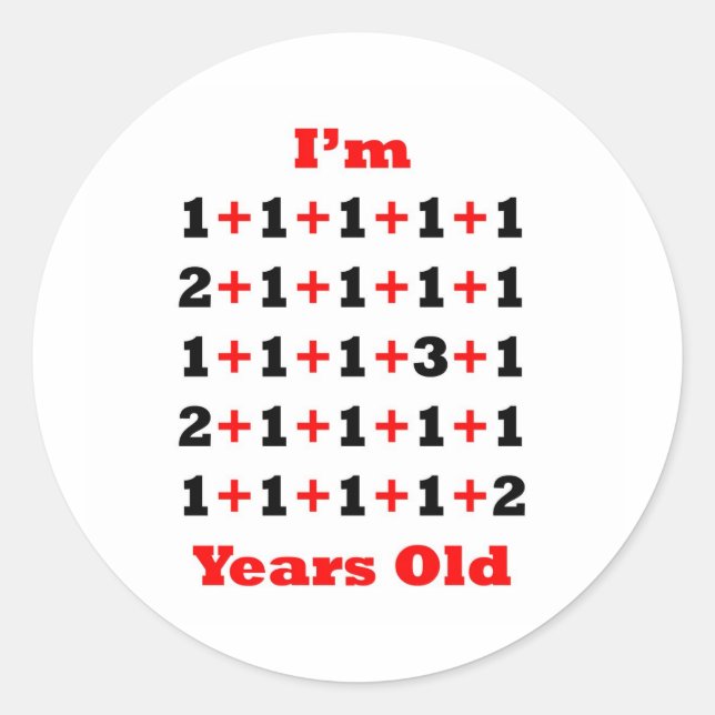 Sticker Rond 30 ans ! Rouge noir (Devant)