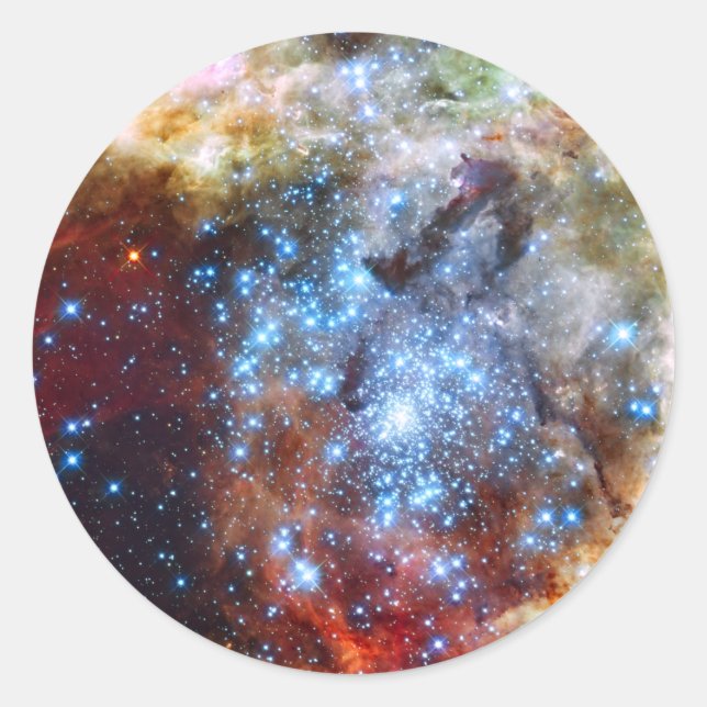 Sticker Rond 30 Clusters Star Doradus Nebula (Devant)
