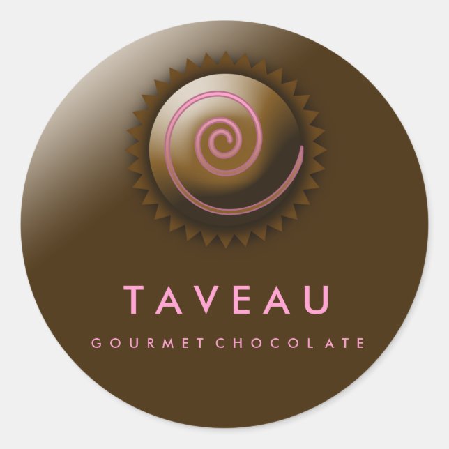 Sticker Rond 311-Chocolat Gastronomique (Devant)