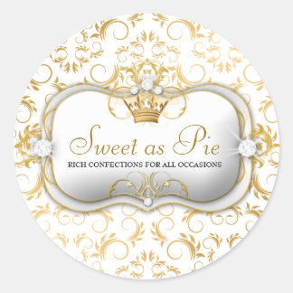 Sticker Rond 311-Ciao Bella Golden White Divine